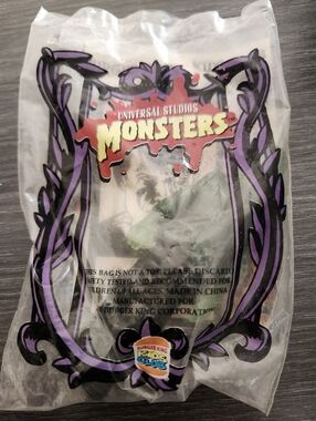 Vintage 1997 Universal Studios Monsters Frankenstein Figure Burger King - SEALED